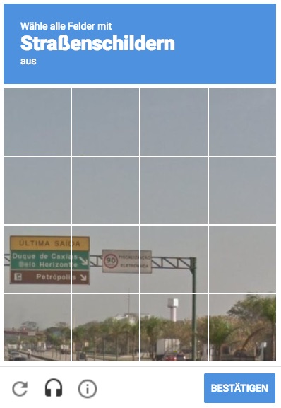 pictures captcha when using VPN