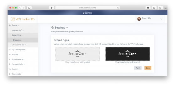 Adding a corporate logo in my.vpntracker