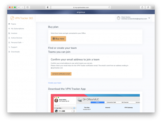 brand new streamlined user interface in my.vpntracker