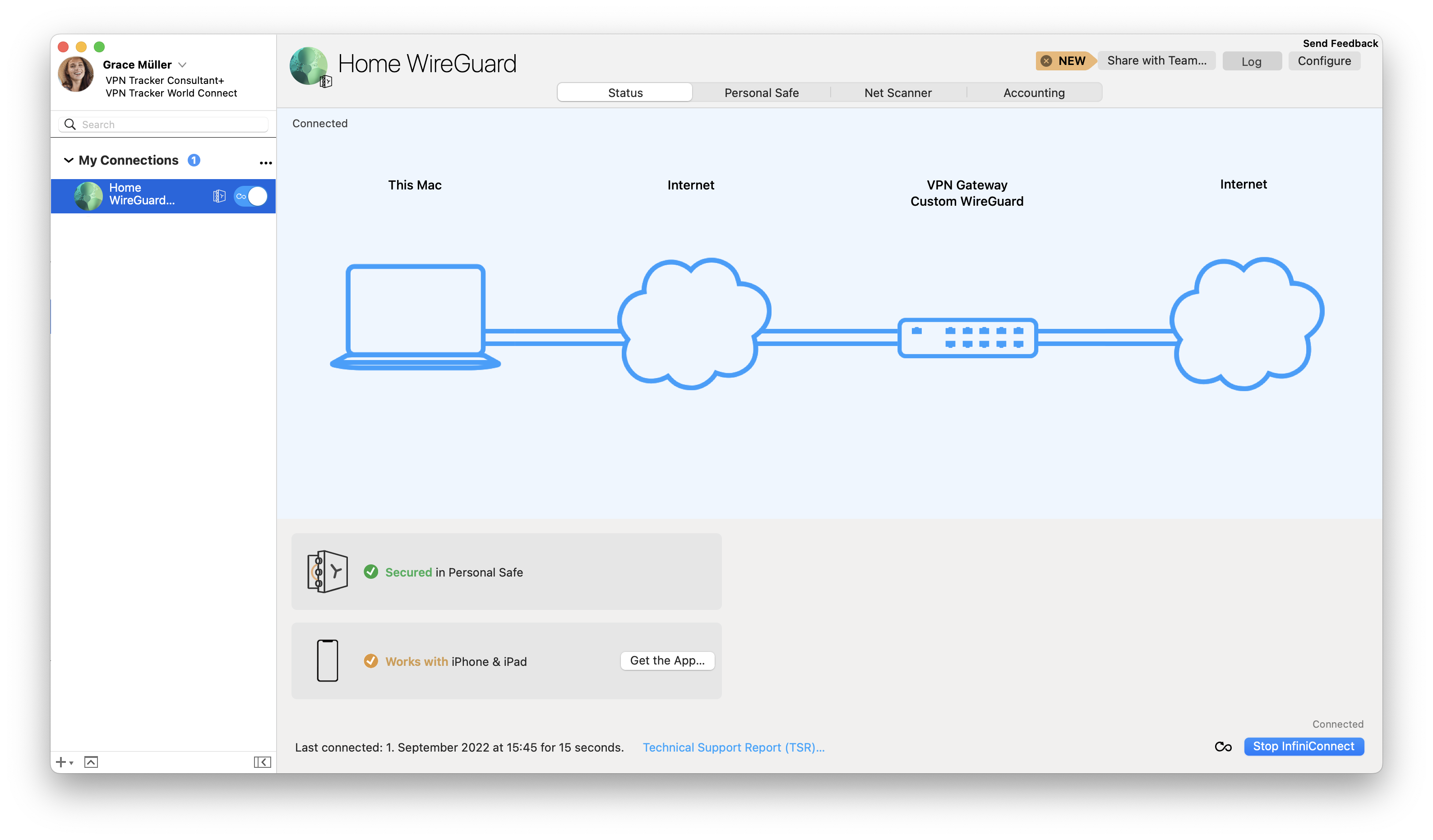 Neu: WireGuard® VPN-Verbindungen in VPN Tracker nutzen