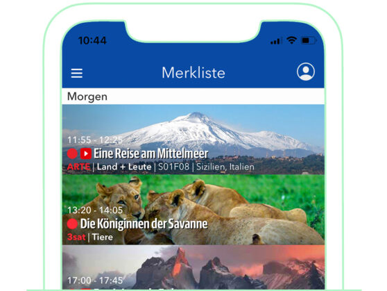 Ihre Merkliste und Senderdaten laufen über unsere Systeme