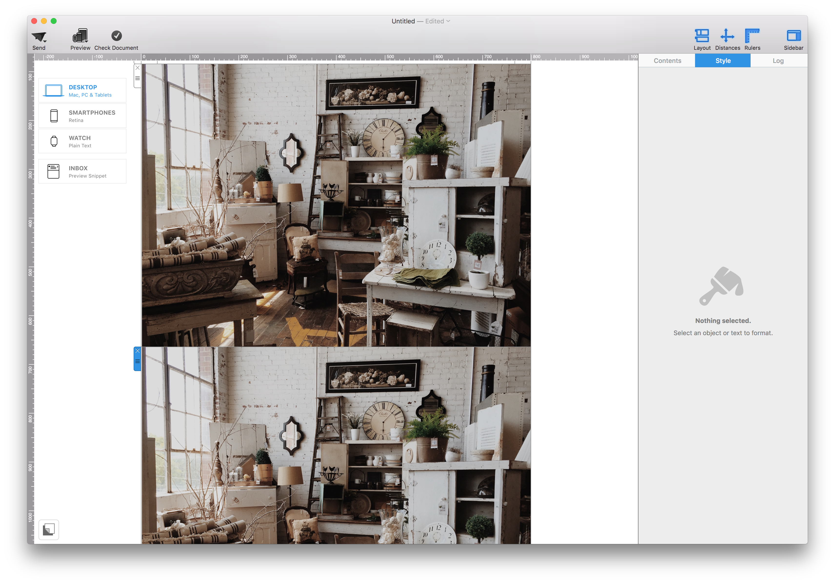 Duplicated layout blocks in Mail Designer 365