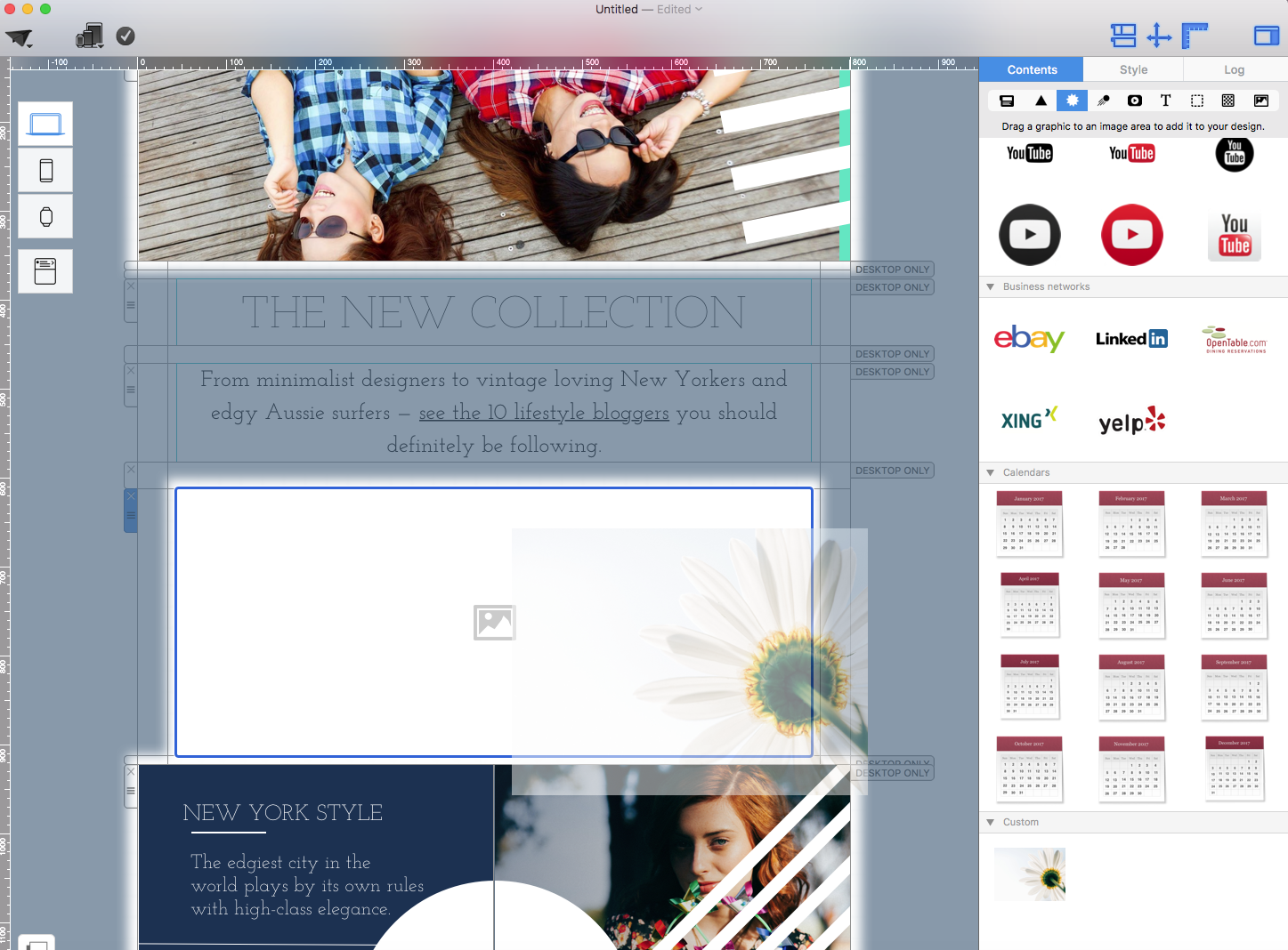 Add multiple links to an image in Mail Designer 365