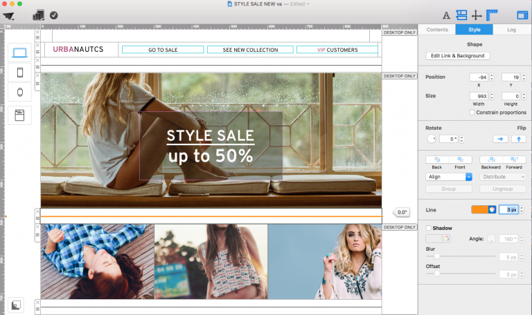 Organize your email content with lines - Mail Designer – Create and ...