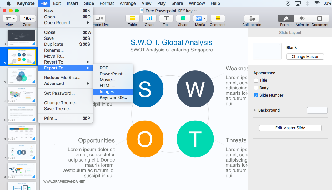 Convert a Keynote presentation into an email with Mail Designer 365