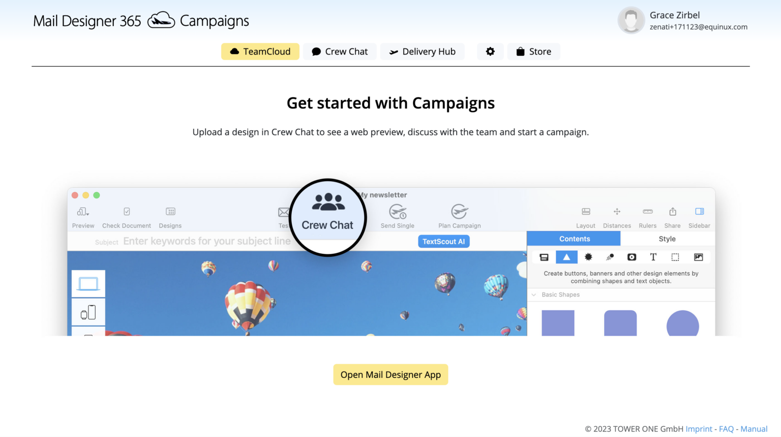 Team Mail Set up a Team - Mail Designer – Create and send HTML email newsletters