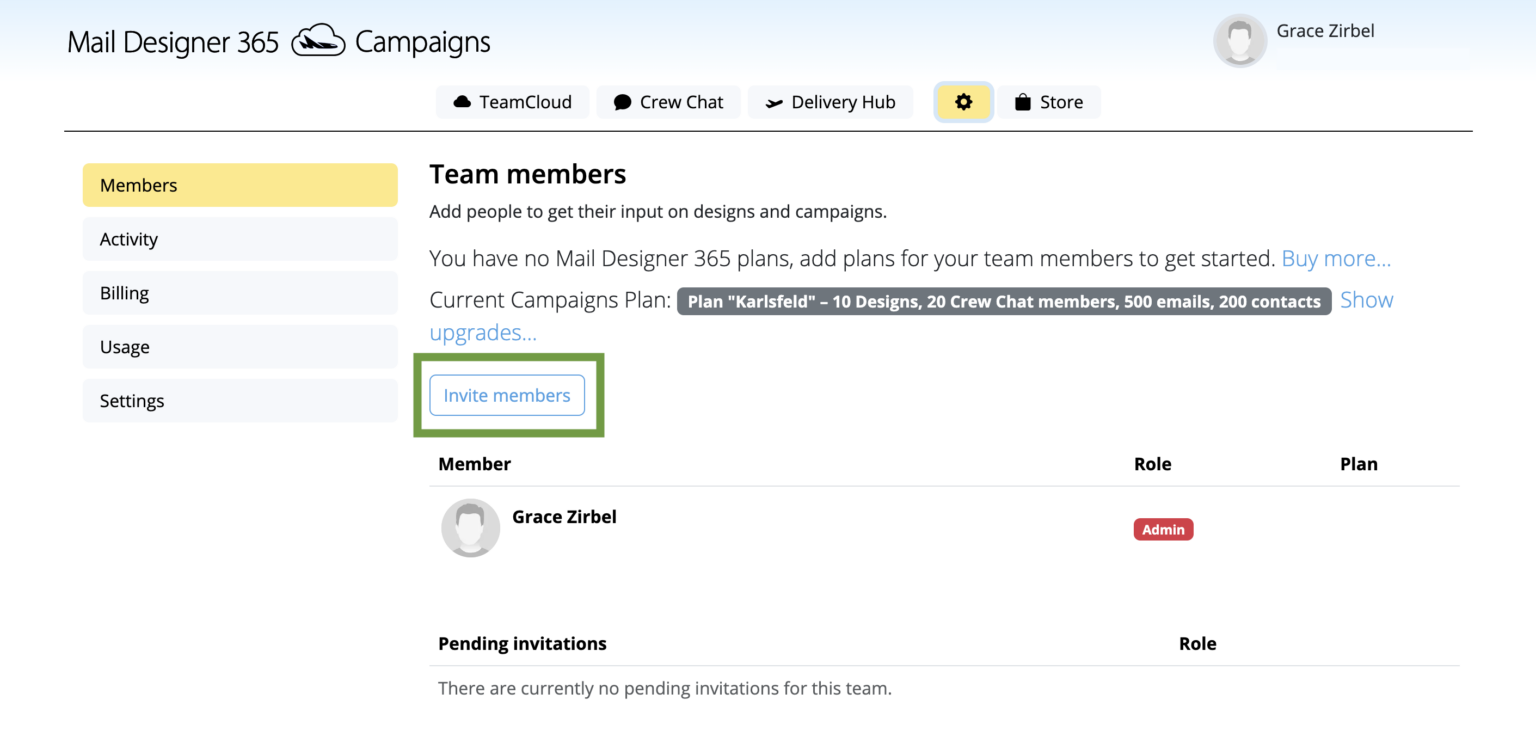 Team Mail Set up a Team - Mail Designer – Create and send HTML email newsletters