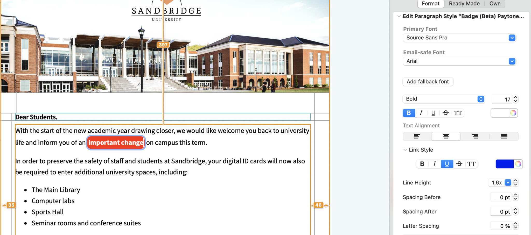Creating Text Buttons - Mail Designer – Create and send HTML email ...