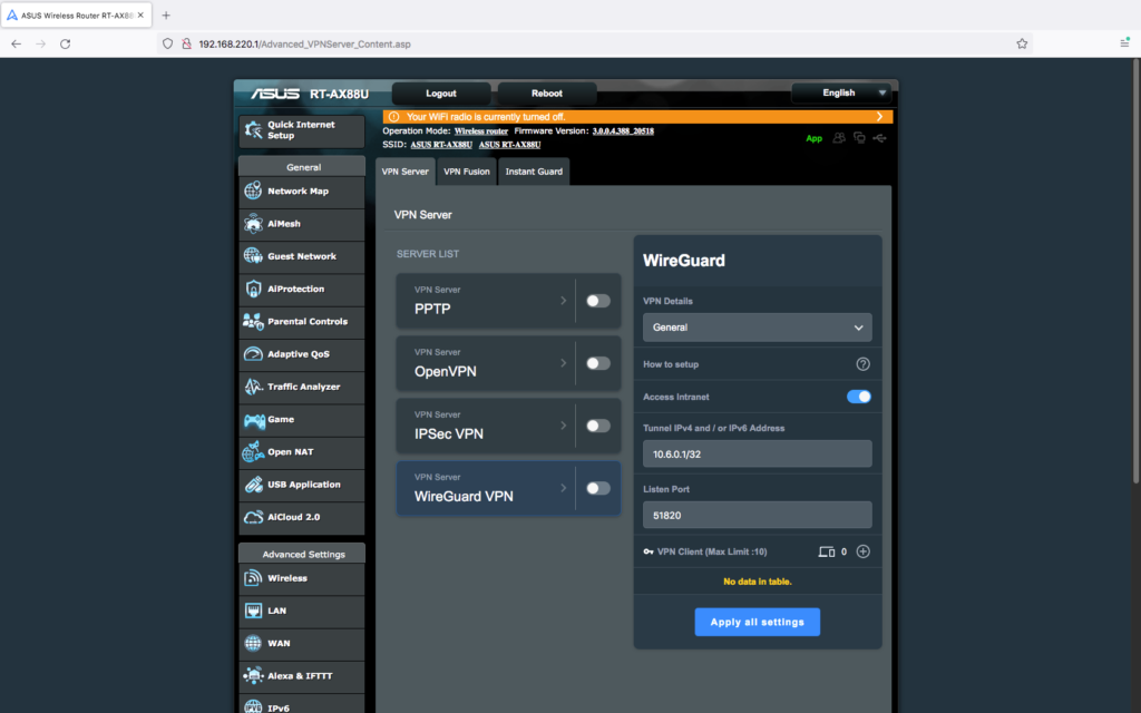 WireGuard Pros and Cons, how to Activate WireGuard VPN on an ASUS device