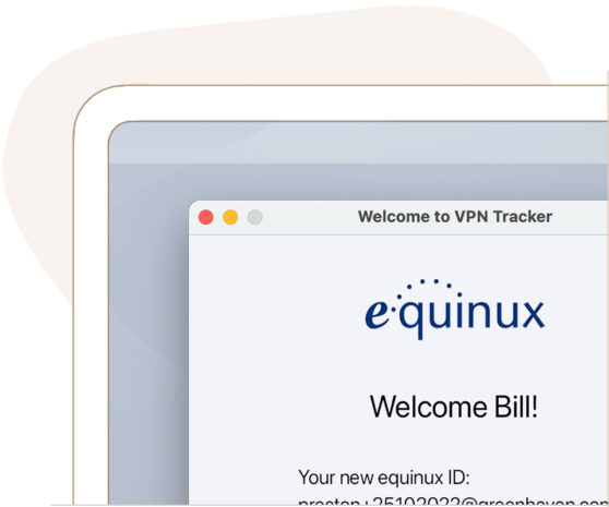 VPN Tracker Boarding-Profile auf Mac – Benutzeranmeldung mit Unternehmenslogo für Fortinet SSL Realm