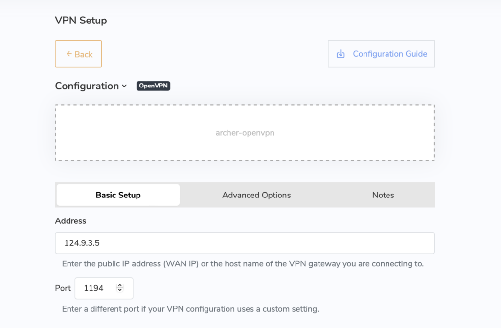 Import TP Link OpenVPN configuration into VPN Tracker on Mac