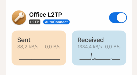 Mit L2TP VPN auf iOS verbinden in VPN Tracker für iPhone und iPad