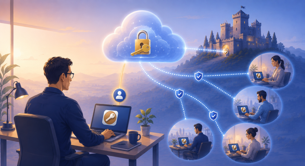 secure connection sharing with vpn tracker teamcloud 