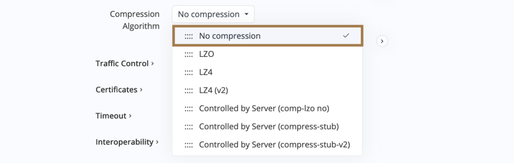 unify openvpn connection stopped working? try updating compression settings